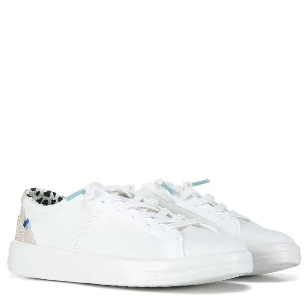 HEYDUDE Women's Karina Classic Slip-On Sneakers in Coconut White